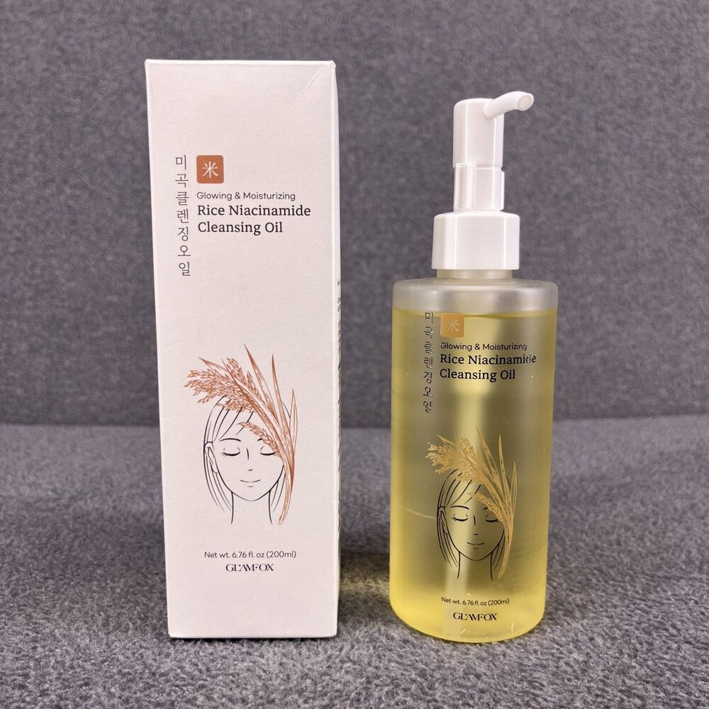 Glamfox Rice Niacinamide‎ Cleansing Oil Glowing & Moisturizing 6.76 oz